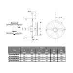 Wentylator szklarniowy podwieszany 56/6 1F - 8000m3/h - FI 560mm