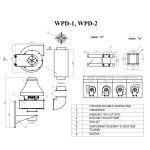 Wentylator dachowy przemysłowy WPD-1 - 1600m3/h - FI 160mm