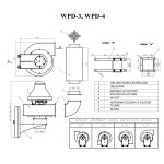 Wentylator dachowy przemysłowy WPD-3 - 3900m3/h - FI 200mm
